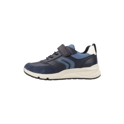 Immagine di Geox Rooner Sneakers basse per bambini, Taglia: 28, Blau Sintetico / tessuto