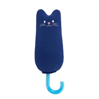 Immagine di Balvi Ombrello Meowmbrella Colore Blu per Bambini Include Custodia in Neoprene a Forma di ga