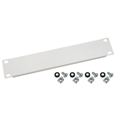 Immagine di HMF 63370 07 Copertura cieca per armadio server, 10 pollici, 1 U, colore: Grigio chiaro