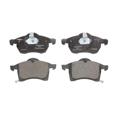 Immagine di DELPHI LP1309 Kit pastiglie freno con segnalatore acustico usura lamierino anticigolío senza accessori OPEL: Meriva B, Zafira A, B