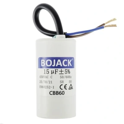 Immagine di BOJACK CBB60 15uf 450V 50/60Hz condensatore di Avviamento, SH Condensatori, Capacitor, soppressione con filo