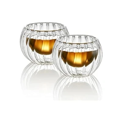 Immagine di TEA SOUL Tazze in Vetro Doppio Strato Zucca 60 ml 2 pz