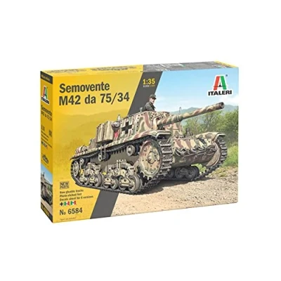 Immagine di Italeri 6584 Semovente M42 da 75/34, Scala 1:35, Model Kit, Modello in Plastica Montare, Modellismo, IT6584