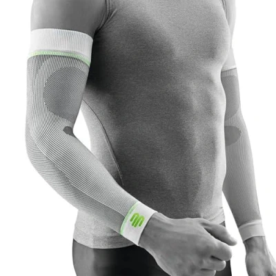 Immagine di Bauerfeind Kompressions,Fasce a compressione per Rafforzamento della muscolatura, 1 Paio,Bianco (Blanc),S Lungo