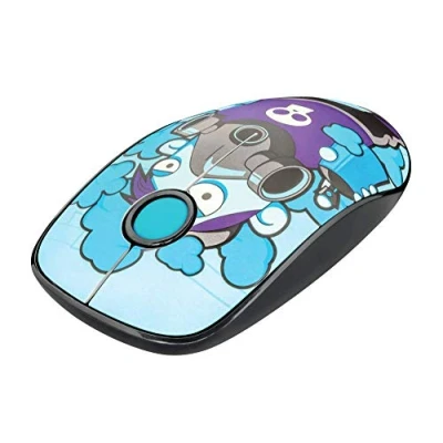 Immagine di Trust Sketch Mouse Wireless con Clic Silenziosi, Ciano