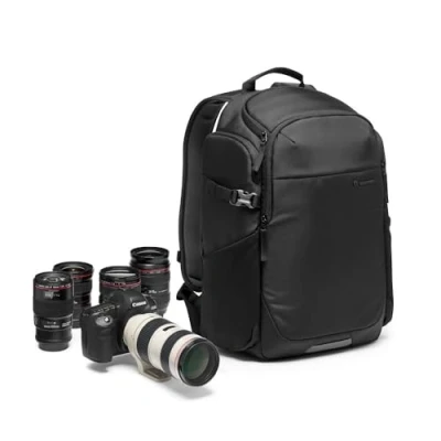 Immagine di Manfrotto Advanced Befree III Zaino Fotografico Professionale per Fotocamera e Laptop, Borsa Reflex/Mirrorless con Obiettivi, Divisori Imbottiti Intercambiabili Attacco Treppiede