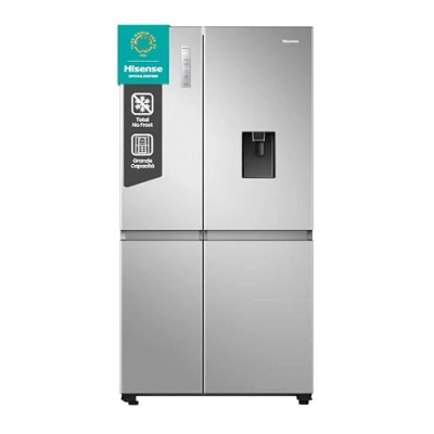 Immagine di Hisense RS840N4WCE, Frigorifero Side by Side, Control touch, Grande capactià 649 litri, Total no frost, Motore inverter, Dispenser acqua senza attacco rete idrica