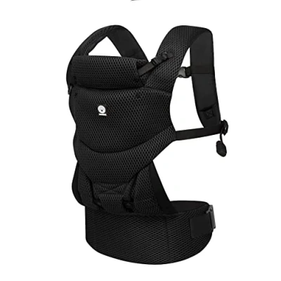 Immagine di Dooky marsupio ergonomico per neonati dalla nascita (0 3 anni e 3,5 15 kg) Koala Baby Carrier, Materiale traspirante: poliestere Colore: nero