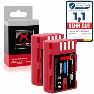 Immagine di 2x Baxxtar PRO batteria per Panasonic DMW BLF19 e con Infochip Lumix DC G9 GH5 GH5s DMC GH3 GH4 GH4R Sigma BP 61 ecc