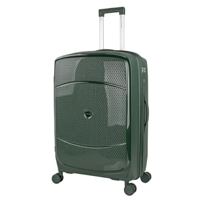 Immagine di ITACA Valigia Grande da Viaggio Rigide. Trolley con 4 Ruote. Materiale PP Rigida Resistente e Super Leggero Robusta XXL TSA, Verde