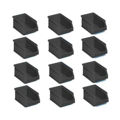 Immagine di Tayg Confezione da 12 cassetti in plastica impilabili n. 54 (non alimentari) Organizzatore di viti, cassetti, scatola stoccaggio, secchi rettangolari, 33,6 x 21,6 15,5 cm