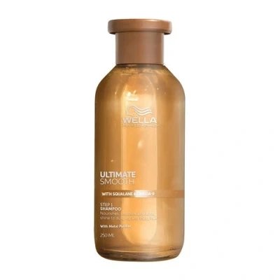 Immagine di Wella Professionals Ultimate Smooth Shampoo Idratante con Squalano e Omega 9 Ristrutturante Capelli Secchi, Opachi Crespi (250ml)