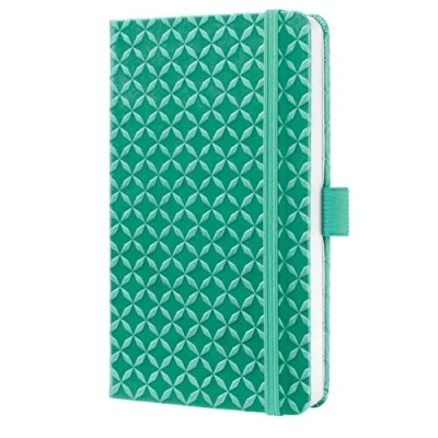 Immagine di SIGEL JN132 Jolie Taccuino, a righe, circa A6, verde menta, copertina rigida, 174 pagine