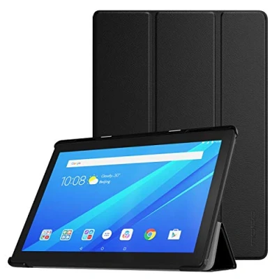 Immagine di MoKo Custodia Compatibile con Lenovo Tab M10 10,1 Pollici (TB X505F/TB X505L/TB X605F/X605L), Ultra Sottile e Leggero Supporto, M10/M10 HD, Nero