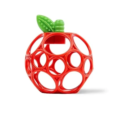 Immagine di Bright Starts, Giocattolo massaggiagengive a forma di mela Hold My Own con tecnologia Oball facile da afferrare, collezione Own, privo BPA, unisex, 0+ mesi