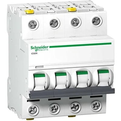 Immagine di Schneider a9 F04420 interruttore magnetotermico ic60 N, 4p, 20 a, C charakteristik