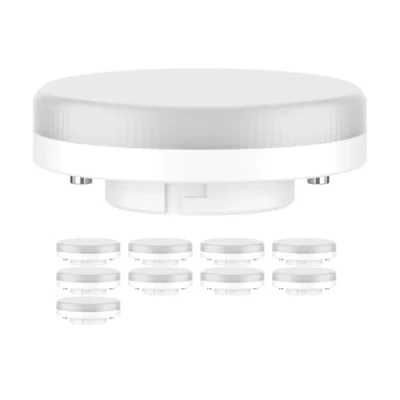 Immagine di ledscom.de 10 pezzi lampadina GX53 LED, bianco (4000 K), 6,4 W, 560lm, 97, opaco