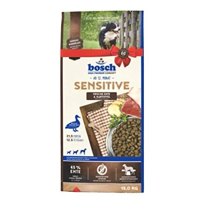Immagine di bosch HPC Sensitive Anatra e patate Cibo secco per cani nutrizionalmente sensibili di tutte le razze 1 x 15000 g