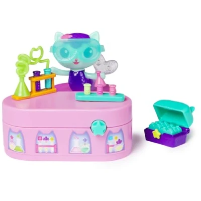 Immagine di Gabby&#039;s Dollhouse, Personaggio Mercat Che Si muove Serie Festa con Mobile e Accessori per la casa delle Bambole, Giocattoli Bambini dai 3 Anni in su, 6070094