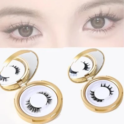 Immagine di Lcerostma Magnetic Eyelashes, Lashes, Quick,Safe,Reusable Eyelashes,3D Natural Look False Eyelashes No Glue (A+C)