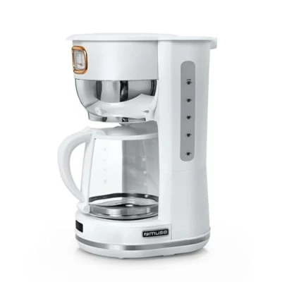 Immagine di Muse MS 220 W Macchina per il caffè Bianco Capacità tazze=10 Caraffa in vetro, Funzione mantenimento calore