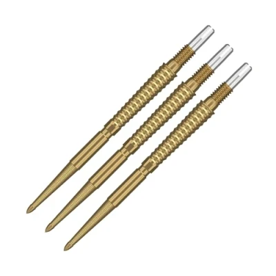 Immagine di Target Darts Swiss Point Storm Dart Points, LNC (Set di 3 Punte) 35MM, Oro Cambia Le Punte delle Freccette, Storm, Accessori Professionali per Freccette