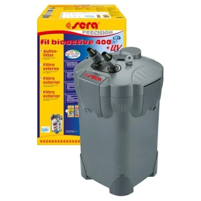 Immagine di Sera, Fil bioactive, Filtro Esterno con UV, per acquari 5 Watt UV C Integrato (Riduce Gli Agenti patogeni, i parassiti e Le alghe)