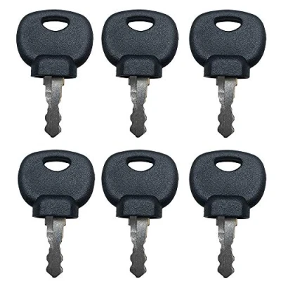 Immagine di BAQI 6PCS sostituzione escavatore 14607 chiavi di accensione interruttori avviamento per attrezzature pesanti JCB BOBCAT BOMAG MANIT