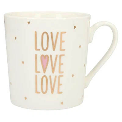 Immagine di Depesche 5909.017 Tazza con manico, in porcellana, 300 ml, motivo: Love, multicolore
