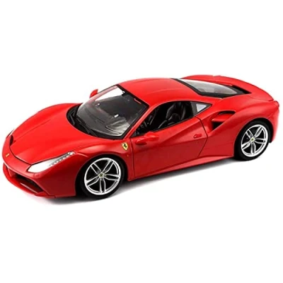 Immagine di Bburago Burago Ferrari 488 GTB R&amp;P 1:18 Modellino Die Cast, Colore Rosso, Scala, 873195