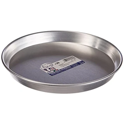 Immagine di Pentole Agnelli Linea Pasticceria e Pizza Tortiera Conica in Alluminio con Orlo (H 3 cm), Argento, 26 cm