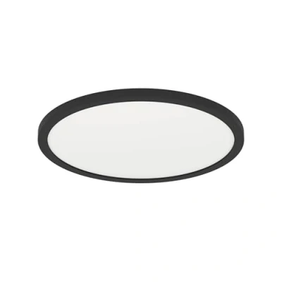 Immagine di Eglo connect.z Smart Home Led plafoniera Rovito Z, Ø 29,5 cm, ZigBee, app e controllo vocale, bianco caldo freddo, retroilluminazione RGB, dimmerabile, lampada da soffitto nera