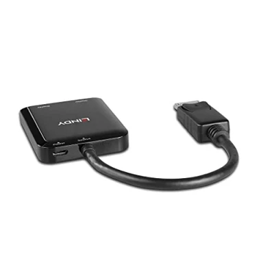 Immagine di LINDY 38430 2 Porte Distributore, splitter DisplayPort Nero