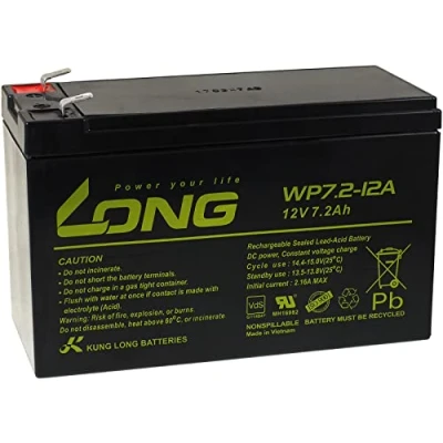 Immagine di akku net Batteria al Piombo KungLong WP7.2 12B VDS, 12V, Lead Acid