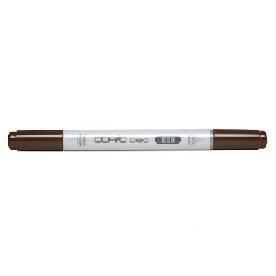 Immagine di Copic Ciao Pennarello Grafico con Doppia Punta, 11 g , Marrone (Noce), 12 x 150 mm