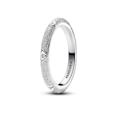Immagine di PANDORA ME Anello con texture in argento Sterling zirconia cubica trasparente, 54