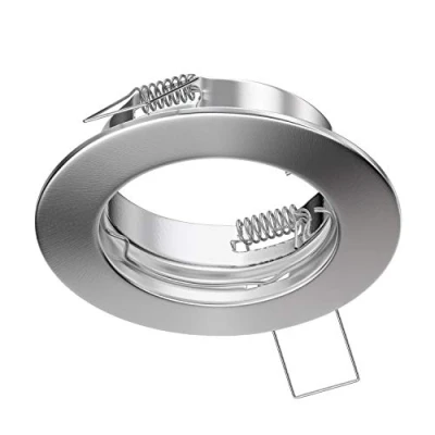 Immagine di ledscom.de telaio di montaggio per incasso a soffitto FERE, rotondo, cromo opaco, faretti, faretto da incasso, montaggio, telaio, plafoniera, apparecchi soffitto,