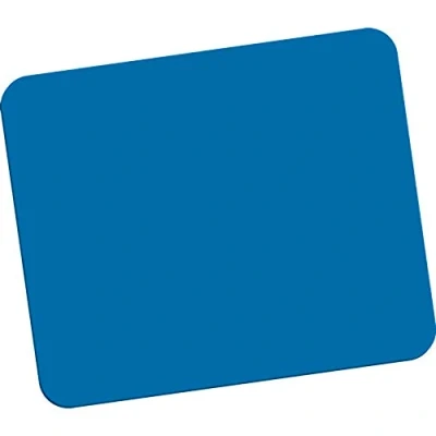 Immagine di Fellowes tappetino mouse in gomma con base antiscivolo, superficie poliestere resistente, pad realizzato al 50% materiale riciclato, dimensioni 18,6 x 22,4 0,6 cm, colore blu