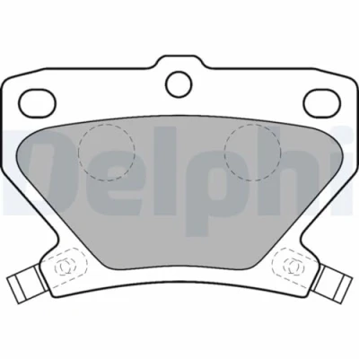 Immagine di DELPHI LP1513 Kit pastiglie freno con segnalatore acustico usura lamierino anticigolío senza accessori TOYOTA: Yaris I Hatchback
