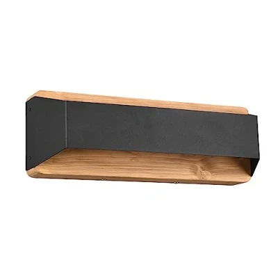Immagine di Trio, Applique, Arino incl. 1 x LED,SMD,13,5 Watt,3000K,1500 Lm. Finitura: Metallo, nero opaco L:35,2cm, A:12,0cm, P:10,0cm Luce su e giù,Dimmerabile tramite interrutto,