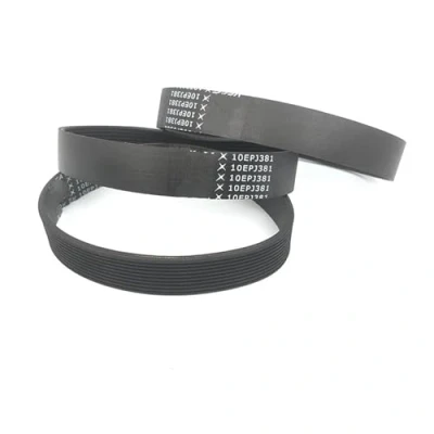 Immagine di Cinghia Trasmissione 1 Pezzo 10EPJ381 Cintura Di In Gomma Per Tapis Roulant VEGA 10 Costole Multiscanalatura Multicuneo Drive Belt