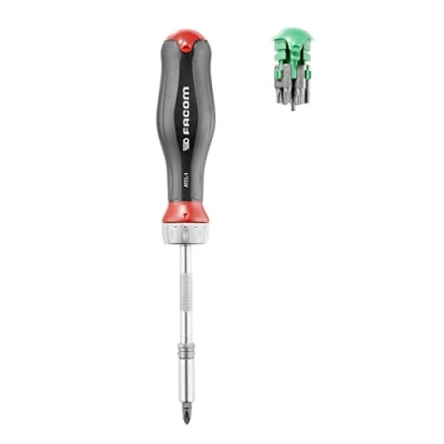 Immagine di FACOM ATCL.1PB cricchetto per punte protwist con 15 punte, manico ergonomico bi materiale, 45 denti di alta qualità