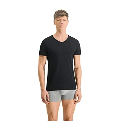 Immagine di PUMA Maglietta basic da uomo, con scollo a V, 100000890, confezione 4, Nero , L