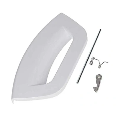 Immagine di Kit leva di rilascio in plastica bianca per lavatrici Hotpoint Futura e asciugatrici C00285747 C00507932