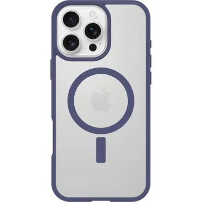 Immagine di Otterbox React Backcover per cellulare Apple iPhone 16 Pro Max Viola, Trasparente Carica induttiva, Compatibile con MagSafe