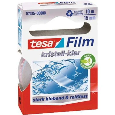 Immagine di Tesa 57315 00000 02 Nastro adesivo tesafilm Cristallino Trasparente (L x L) 10 m 15 mm 1 pz.