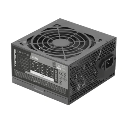 Immagine di Tacens Anima APB650, Alimentatore PC ATX 650W, Certificato 80Plus Bronze, 85% Efficienza, Tecnologie SMD e DC DC, Ventilatore Ultra silenzioso 12 cm, Cavi piatti extra lunghi, Nero