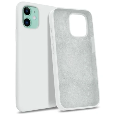 Immagine di MyGadget Custodia per iPhone 11 Hardcase con Strato Microfibra &amp; Cover Silicone Resistente Protezione Antigraffio Antiurto Bianco