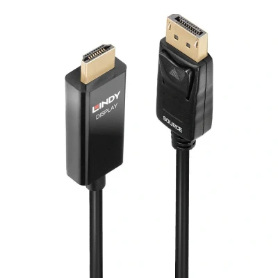 Immagine di LINDY Cavo Spina DisplayPort, HDMI A 5 m Nero 40928 Displayport