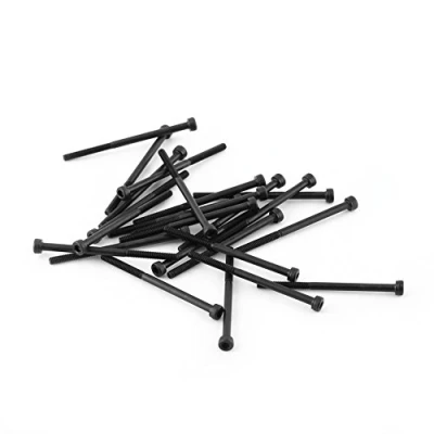 Immagine di M3 Viti a Testa Cilindrica Esagonale Set 12,9 Acciaio al Carbonio DIN912 4 50mm, Filettatura Completa, Finitura Semplice(M3*50mm(parzialmente filettata) 24Pz / Set)